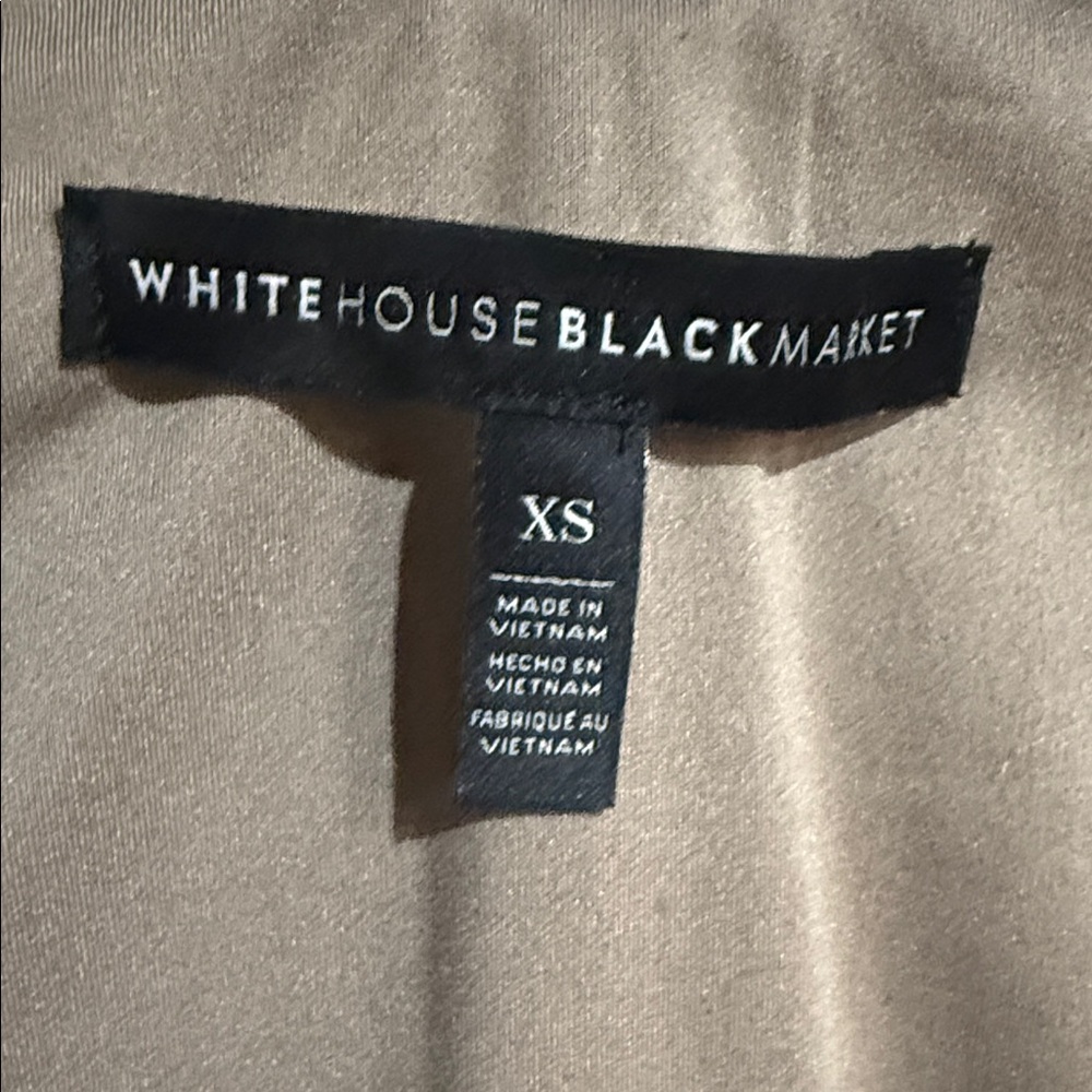 White House Black Market Shimmering Silver Mini Dress - Picture 4 of 4